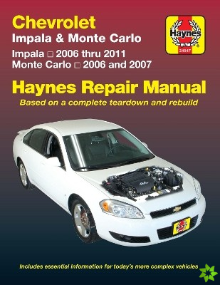 Chevrolet Impala (2006-2011) & Monte Carlo (2006-2007) Haynes Repair Manual (USA)