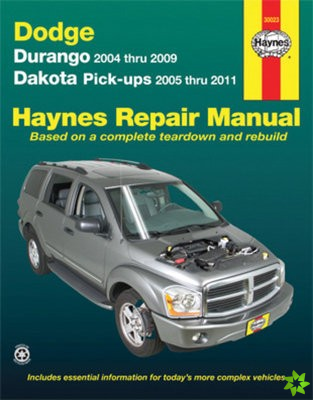 Dodge Durango (2004-2009) & Dakota (2005-2011) pick-ups Haynes Repair Manual (USA)