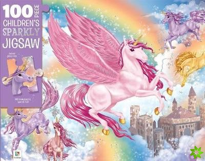 100-Piece Children's Sparkly Jigsaw: Unicorn Kingdom