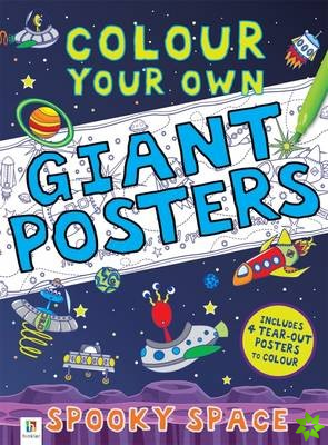 Colour your own Giant Posters: Spooky Space