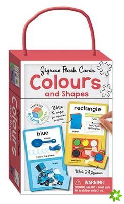 Colours & Shapes Building Blocks Jigsaw Flash Cards (UK Eng)