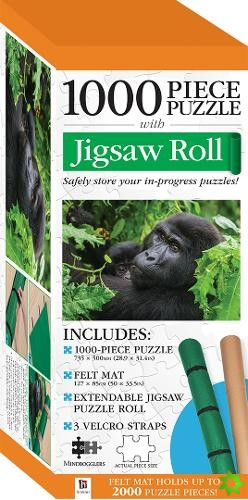 Jigsaw Roll with 1000-Piece Puzzle: Gorilla