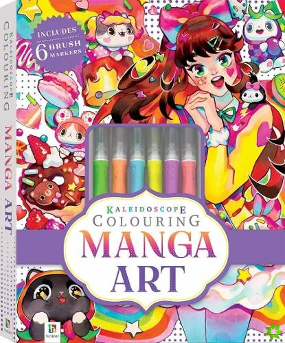 Kaleidoscope Colouring Kit: Manga Art