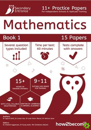 11+ Practice Papers For Independent Schools & Aptitude Training Maths Book 1