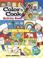 Color a Cook Activity Book with 50 Stickers!