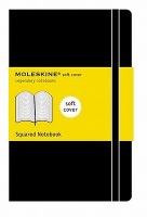 Moleskine Soft Large Squared Notebook Black