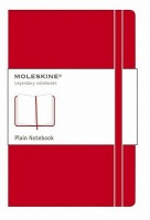 Moleskine Pocket Plain Hardcover Notebook Red