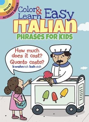 Color a Learn Easy Italian Phrases for Kids
