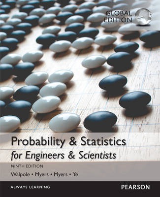 Probability a Statistics for Engineers a Scientists, Global Edition