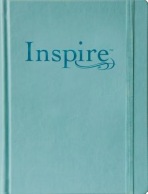NLT Inspire Bible Large Print, Tranquil Blue