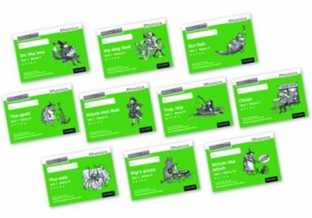 Read Write Inc. Phonics: Green Set 1 Core Black a White Storybooks (Mixed Pack of 10)