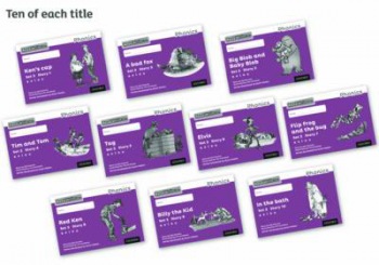 Read Write Inc. Phonics: Purple Set 2 Core Black a White Storybooks (Pack of 100)