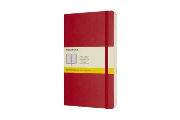 Moleskine Scarlet Red Large Squared Notebook Soft