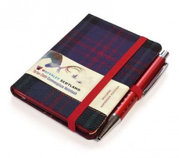Waverley S.T. (S): Hunting Mini with Pen Pocket Genuine Tartan Cloth Commonplace Notebook