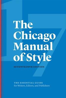 Chicago Manual of Style, 17th Edition