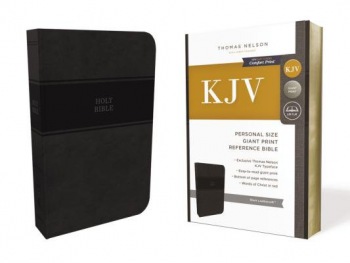 KJV Holy Bible: Personal Size Giant Print with 43,000 Cross References, Black Leathersoft, Red Letter, Comfort Print: King James Version
