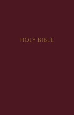 NKJV, Pew Bible, Hardcover, Burgundy, Red Letter, Comfort Print