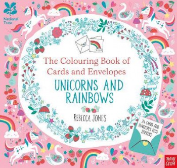 National Trust: The Colouring Book of Cards and Envelopes – Unicorns and Rainbows