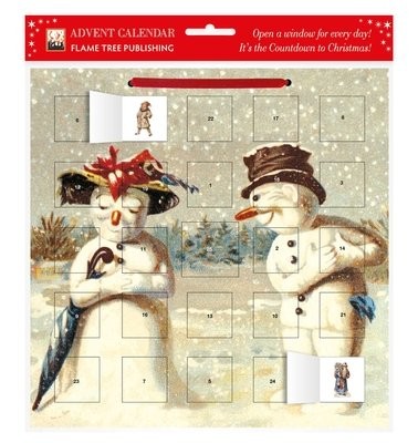 Mr a Mrs Snowman advent calendar (with stickers)