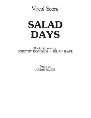 Salad Days (Vocal Score)