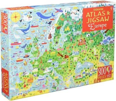 Usborne Atlas and Jigsaw Europe