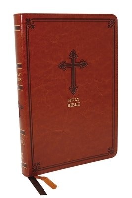 KJV Holy Bible: Thinline, Brown Leathersoft, Red Letter, Comfort Print: King James Version