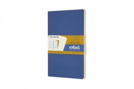 Volant Journals Large Ruled Forget Me Not Blue a Amber Yellow