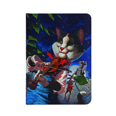 Cat and the Fiddle Lined Hardcover Journal