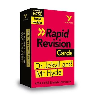 York Notes for AQA GCSE Rapid Revision Cards: The Strange Case of Dr Jekyll and Mr Hyde catch up, revise and be ready for and 2023 and 2024 exams and