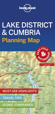 Lonely Planet Lake District a Cumbria Planning Map