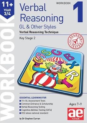 11+ Verbal Reasoning Year 3/4 GL a Other Styles Workbook 1