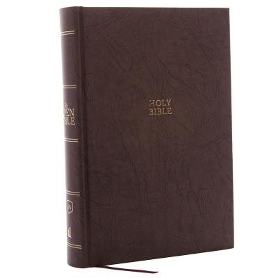 KJV Open Bible: Complete Reference System, Brown Hardcover, Red Letter, Comfort Print: King James Version