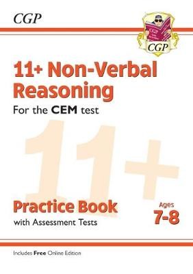 11+ CEM Non-Verbal Reasoning Practice Book a Assessment Tests - Ages 7-8 (with Online Edition)