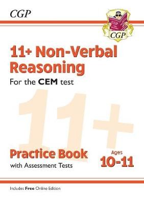 11+ CEM Non-Verbal Reasoning Practice Book a Assessment Tests - Ages 10-11 (with Online Edition)