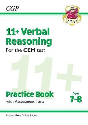 11+ CEM Verbal Reasoning Practice Book a Assessment Tests - Ages 7-8 (with Online Edition)