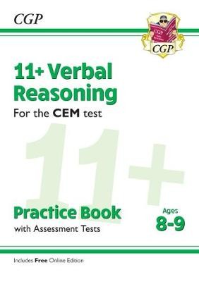 11+ CEM Verbal Reasoning Practice Book a Assessment Tests - Ages 8-9 (with Online Edition)