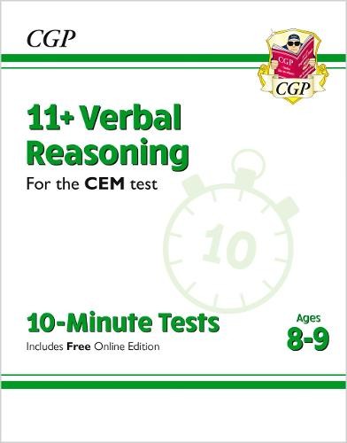 11+ CEM 10-Minute Tests: Verbal Reasoning - Ages 8-9 (with Online Edition)