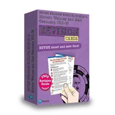 Pearson REVISE Edexcel GCSE History Weimar and Nazi Germany Revision Cards (with free online Revision Guide and Workbook): For 2024 and 2025 exams (Re