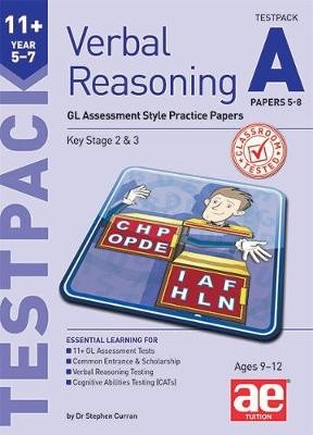 11+ Verbal Reasoning Year 5-7 GL a Other Styles Testpack A Papers 5-8