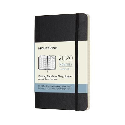 Moleskine 12-Month Monthly Notebook Planner 2020 - Black