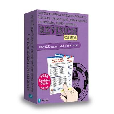 Pearson REVISE Edexcel GCSE History Crime and Punishment in Britain Revision Cards (with free online Revision Guide and Workbook): For 2024 and 2025 e