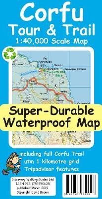 Corfu Tour a Trail Super-Durable Map