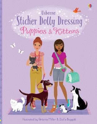 Sticker Dolly Dressing Puppies a Kittens