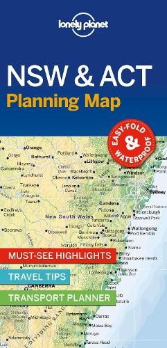Lonely Planet New South Wales a ACT Planning Map
