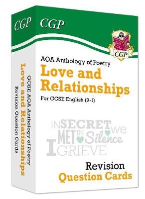 GCSE English: AQA Love a Relationships Poetry Anthology - Revision Question Cards
