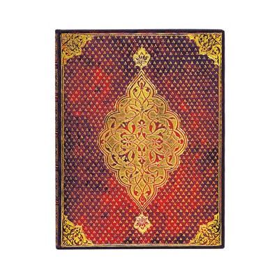 Golden Trefoil Ultra Lined Hardcover Journal (Elastic Band Closure)