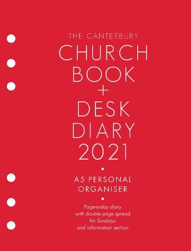 Canterbury Church Book a Desk Diary 2021 A5 Personal Organiser Edition