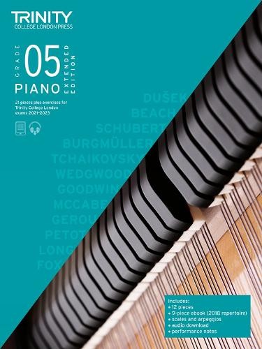 Trinity College London Piano Exam Pieces Plus Exercises From 2021: Grade 5 - Extended Edition
