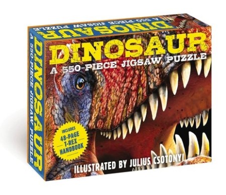 Dinosaurs: 550-Piece Jigsaw Puzzle and Book