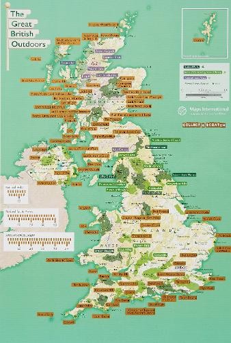 Great British Outdoors - Collect and Scratch Map